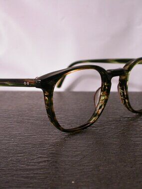 Sama Philippe Green Tortoise Stripe Eyeglasses Frames Made in Japan